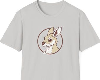 Kangaroo T-Shirt: Whimsical Animal Lover Tee, Made in USA