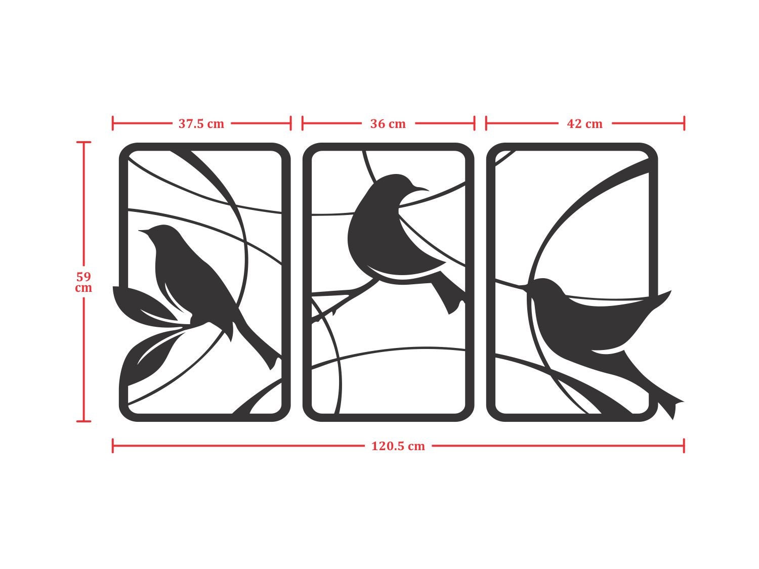 Birds of Paradise Acrylic Wall Art, Birds Acrylic Wall Art, Acrylic