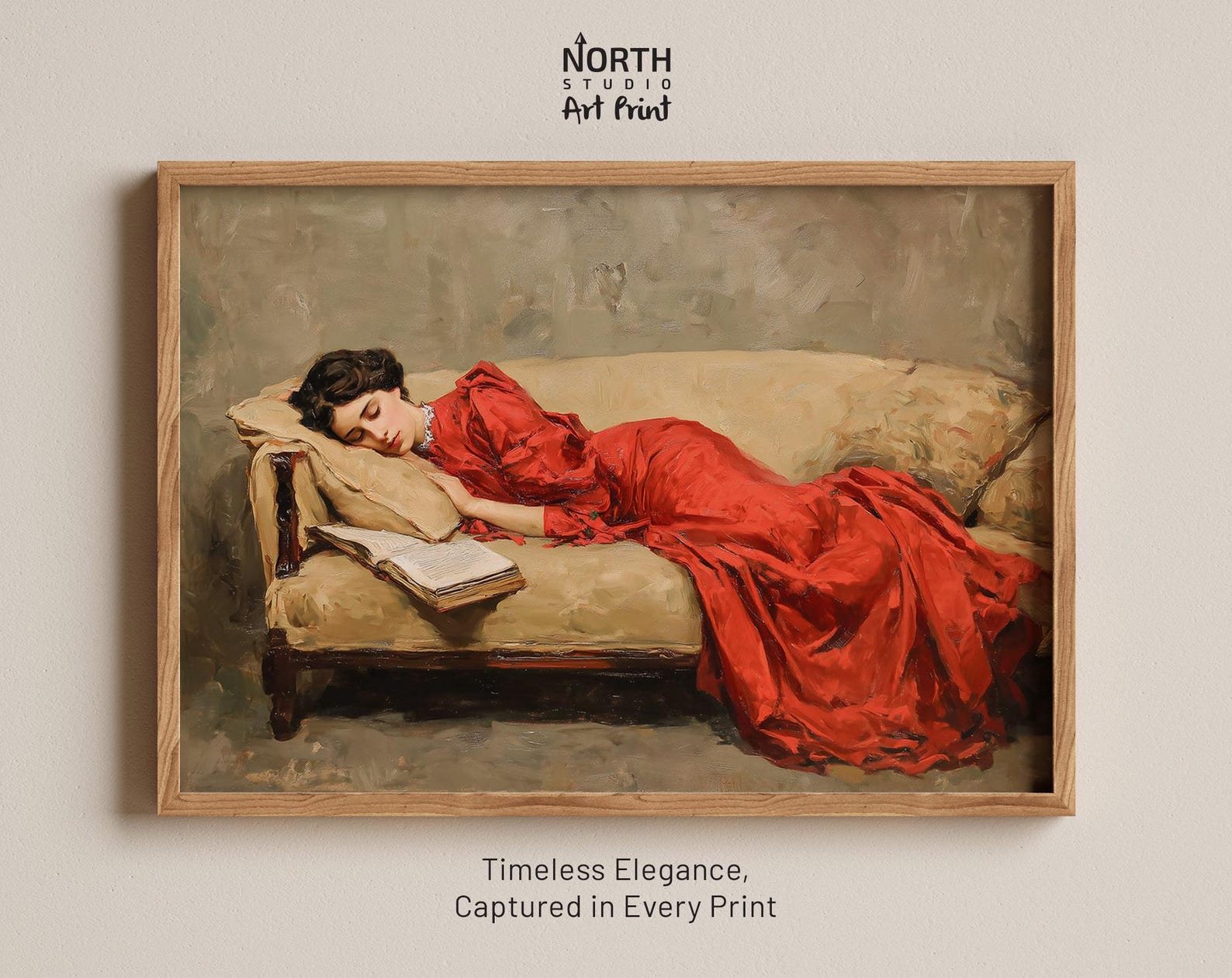 Victorian Woman Sleeping Print