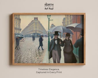 Paris Street Rainy Day by Gustave Caillebotte, Paris Wall Art, French Impressionist Print, Vintage Paris Decor, Museum Art