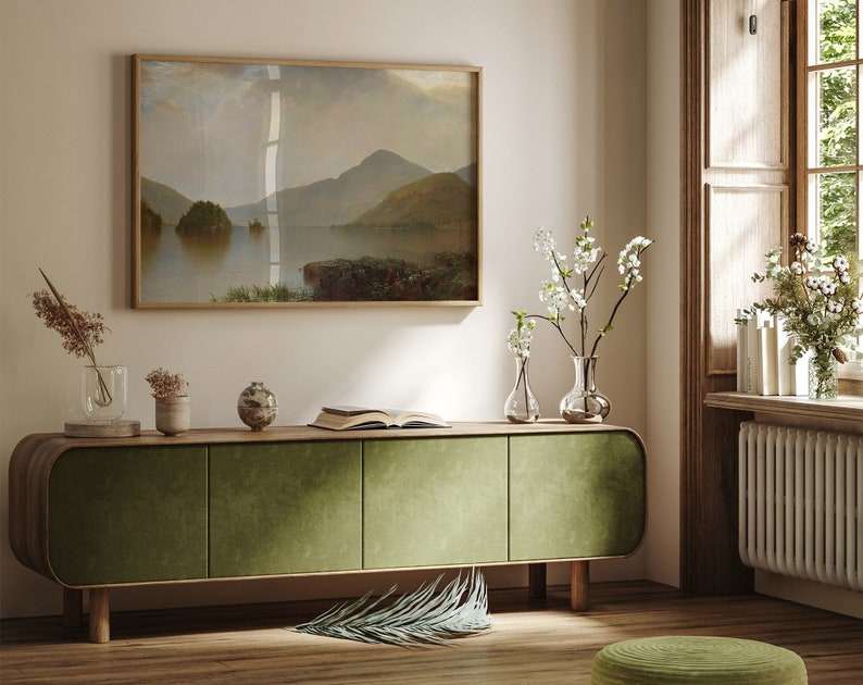 Lake Von Kensett, Bergsee Druck, Wandkunst, Poster Kunst