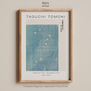 Vintage Japanese Wall Art Taguchi Tomoki, BLUE print, Japanese Art Print,Japanese Poster Print,Japanese minimal art #2
