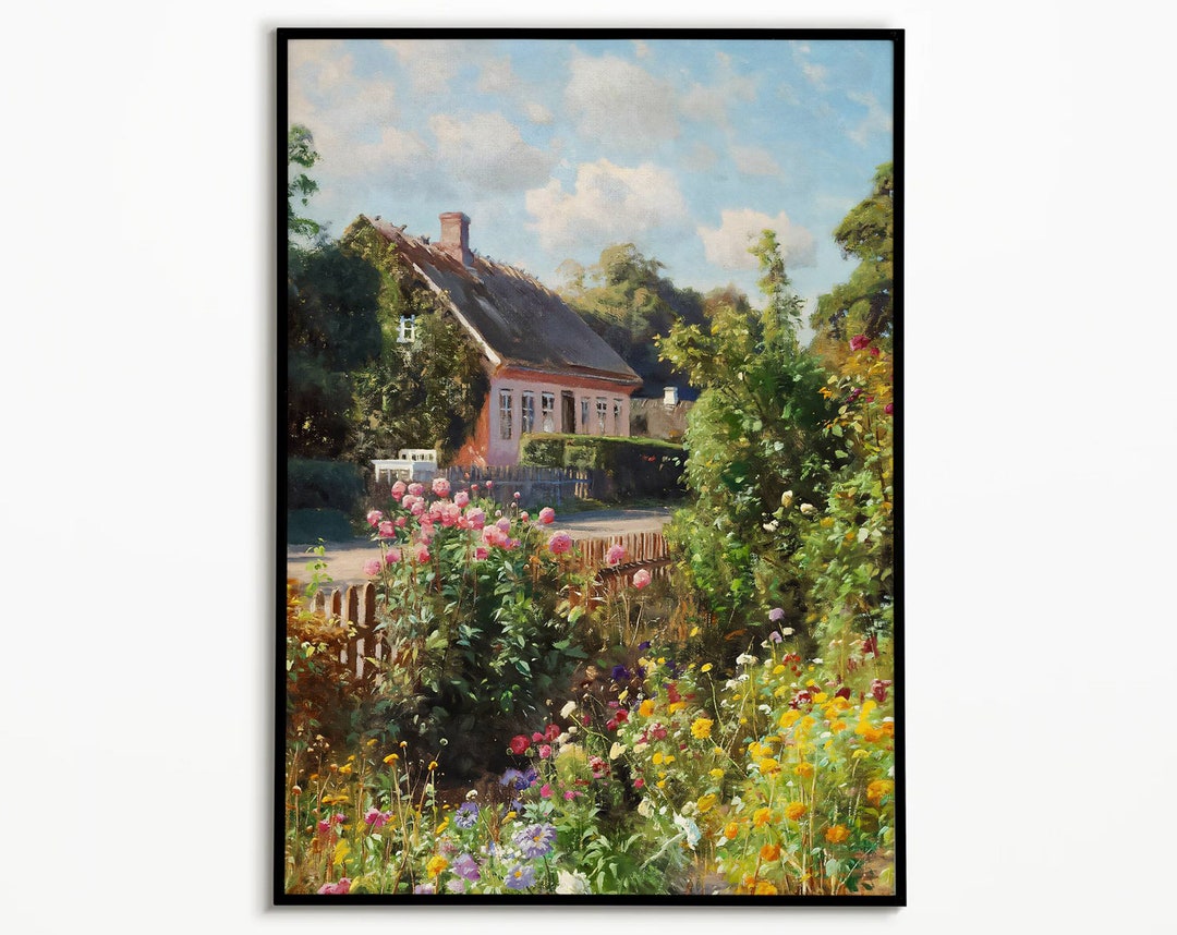 Blühender by Peder Mönsted, Wall Art, Vintage Landscape