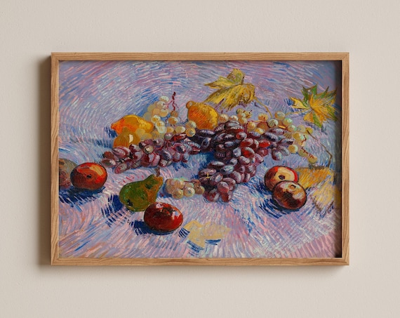 Grapes, Lemons, Pears, and Apples Print, Vincent Van Gogh Fruit