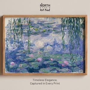 Claude Monet Water Lilies, Monet Art Print, Monet Poster, Monet Wall Art, Claude Monet Art, Impressionist Art, Water Lilies Wall Art