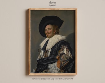 The Laughing Cavalier by Frans Hals Print, Funny Bathroom Wall Art, Vintage Restroom Decor, Renaissance Portrait, Classical Art Poster