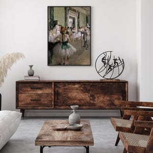 Edgar Degas Ballet Dance Class Impressionist Ballerina Poster, Inspired Poster, Wall Art, Fine Art Print Home Deco, Colorful Print image 2