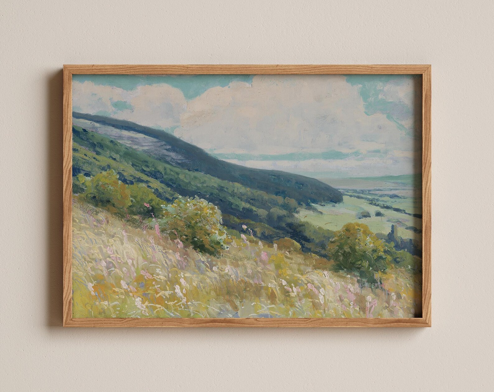 Lajos Csordák Rolling Hills landscape painting