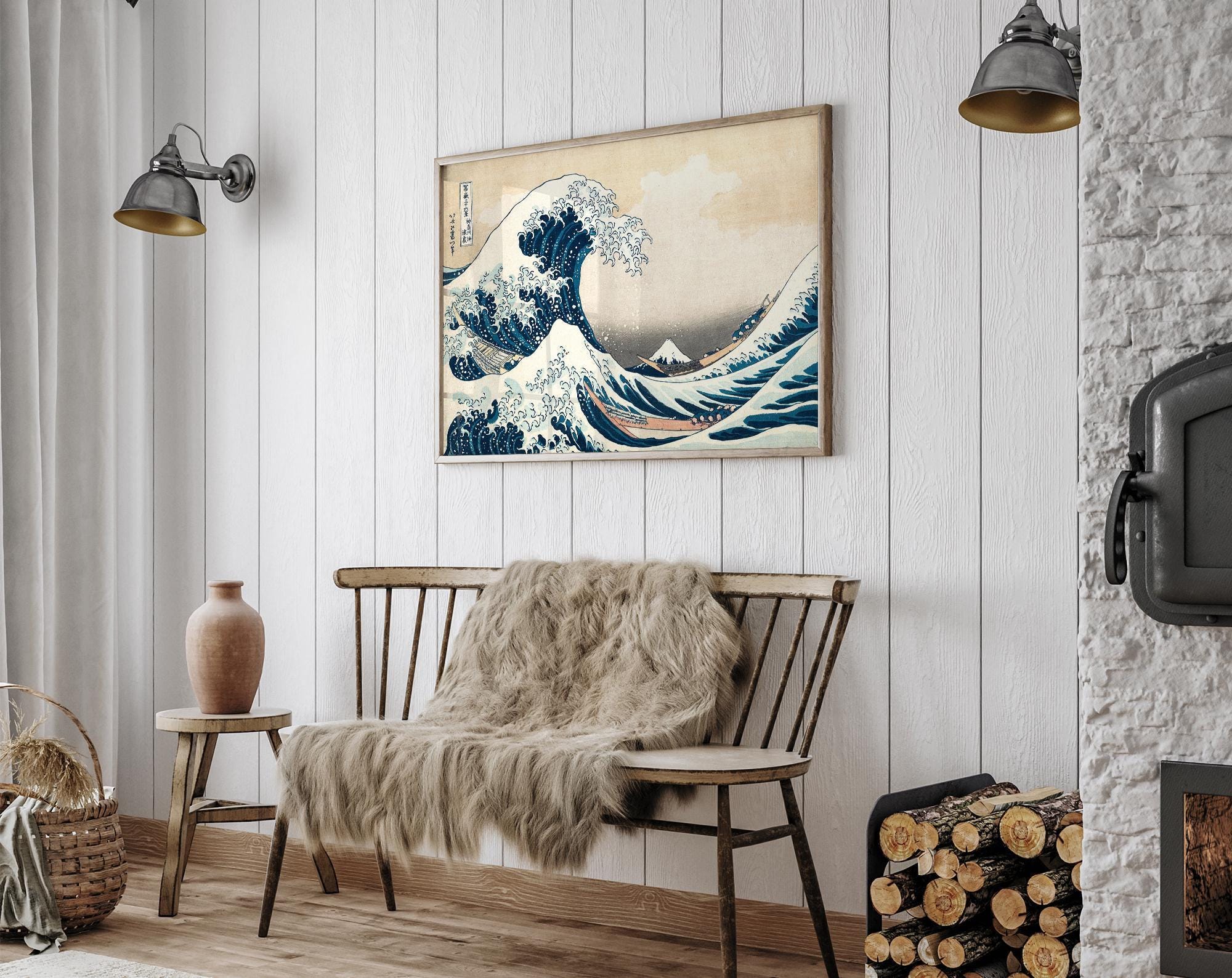 The Great Wave off Kanagawa Print, Japanese Woodblock Art, Hokusai