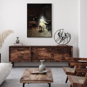 Spirit By George Roux Poster, Abstract Art, Spiritual Artwork, Vintage Painting, Mystical Art, Classic Art, Art Print, French Artist image 2