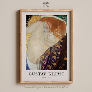 Gustav Klimt Art Poster, Danae Art Print, Classic Art, Gustav Klimt Art, Gustav Klimt Poster, Gustav Klimt Prints, Gustav Klimt