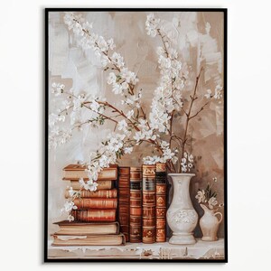 Stack of Books Print, Book Prints, College Apartment, Book Lover Print, Home Decor, Apartment Aesthetic