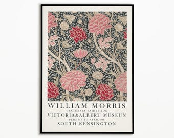 William Morris Inspired Print, William Morris Poster, William Morris Wall Art, Vintage Wall Art, Vintage Botanical Art