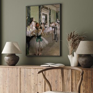 Edgar Degas Ballet Dance Class Impressionist Ballerina Poster, Inspired Poster, Wall Art, Fine Art Print Home Deco, Colorful Print image 6