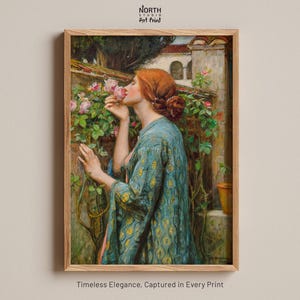 Póster de la pintura El alma de la rosa, impresión artística de John William Waterhouse, decoración de pared, impresión de póster, arte prerrafaelita, regalo de impresión artística
