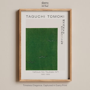 Vintage Japanese Wall Art Taguchi Tomoki, GREEN print, Japanese Art Print,Japanese Poster Print,Japanese minimal art #1