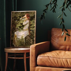 Ophelia John William Waterhouse Poster, Wall Art Decor, Poster Print, Classic Artwork, Wall Decor, British Academic Painting, Art Print Gift image 4
