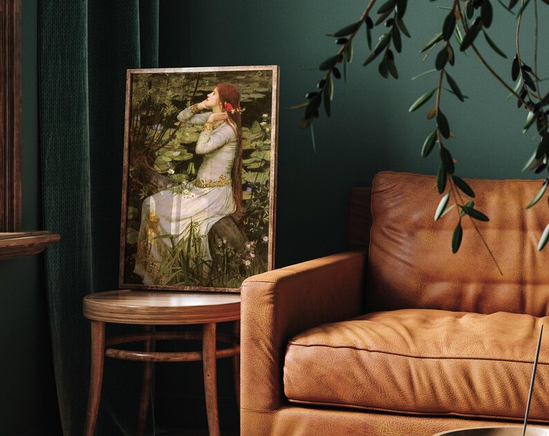 Ophelia John William Waterhouse Poster, Wall Art Decor, Poster Print, Classic Artwork, Wall Decor, British Academic Painting, Art Print Gift image 4