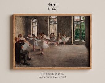 Edgar Degas Ballet Rehearsal Poster, Poster Print, Art Prints, Inspired Poster, Wall Art, Impressionist, Home Deco, Colorful Print