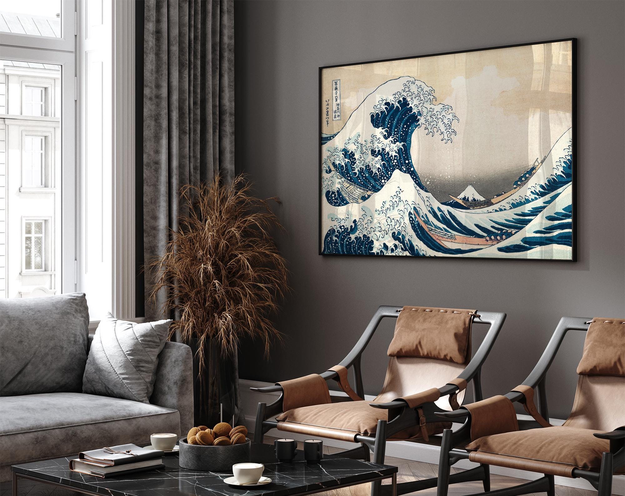 The Great Wave off Kanagawa Print, Japanese Woodblock Art, Hokusai
