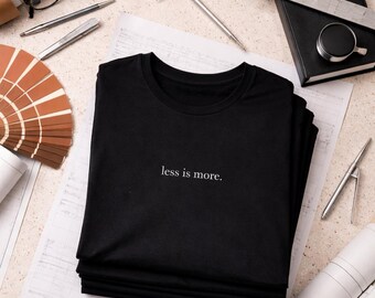 Minimalist Architecture T Shirt Not To Scale | Architect Gift | Designer Shirt | Less Is More | Form Over Function Tee