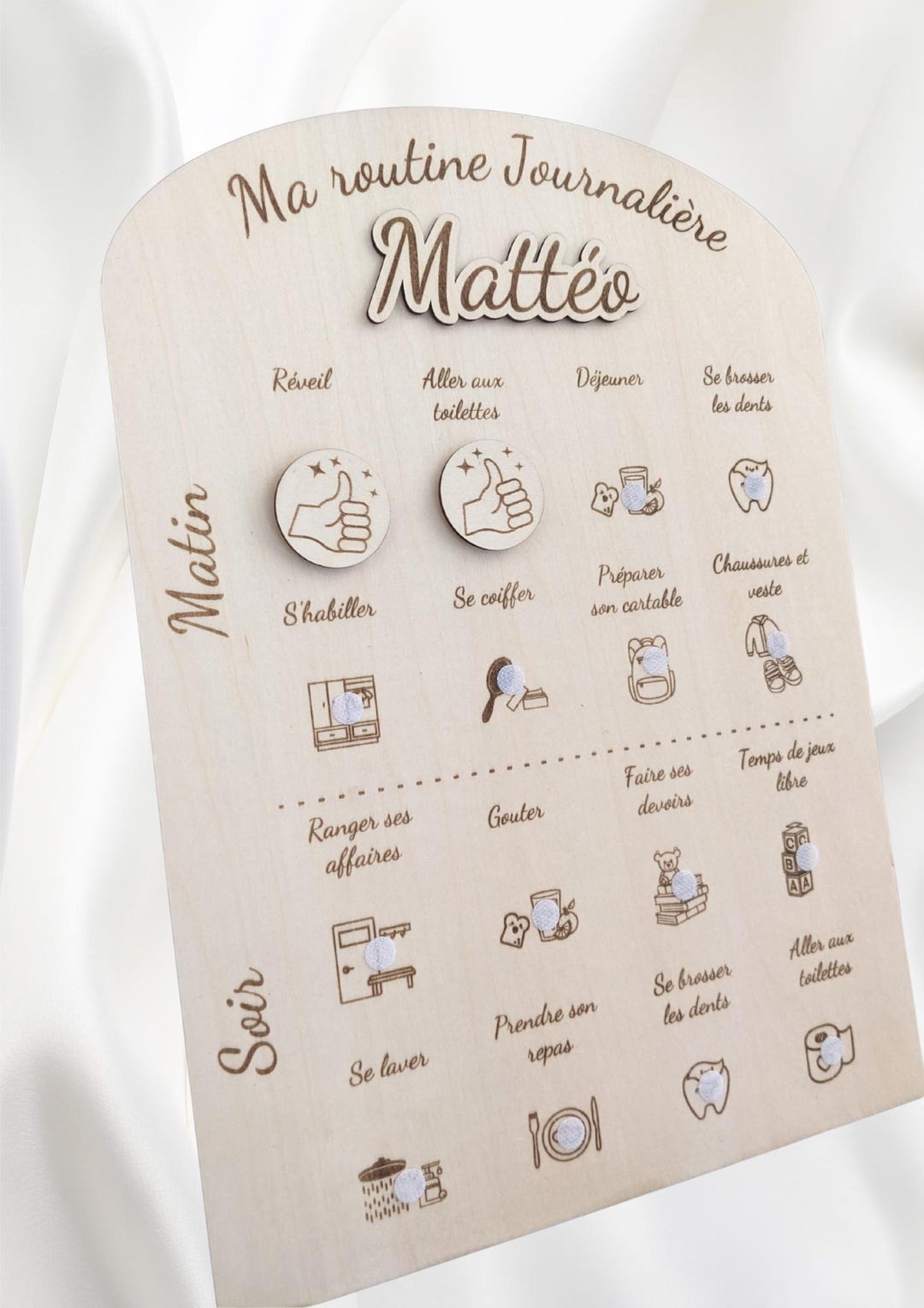 Tableau de Routine Quotidienne Enfant – Autonomie & Confiance - Etsy France