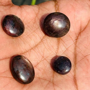 Natural RUBY Silky Star Ruby Cabochon Natural Star Ruby Jewelry Making Supply Star Ruby Corundum Crystal Family 130 Carat Free Size