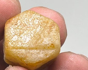 Record Keper Yellow Sapphire Rough Crystal Natural Untreated Sapphire Specimen Birthstone Gemstone.