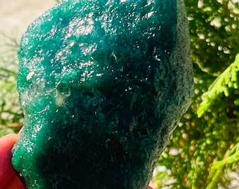 Green Aventurine Raw Rough Natural Healing Jewelery Making Manjifestation Stone 215gram
