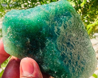 Green Aventurine Raw Rough Natural Healing Jewelery Making Manjifestation Stone 352gram