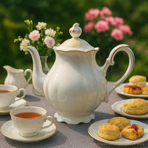 Coffee-Tea can porcelain J. Kronester Bavaria
