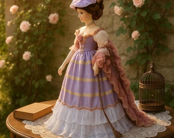 poupée Ancienne de collection en porcelaine First Lady