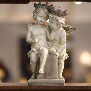 Two Cherub Angels Statue