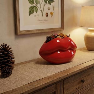 Ruby Red Lip - Plant Pot