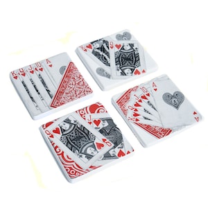 Conjunto de porta-copos para cartas de baralho
