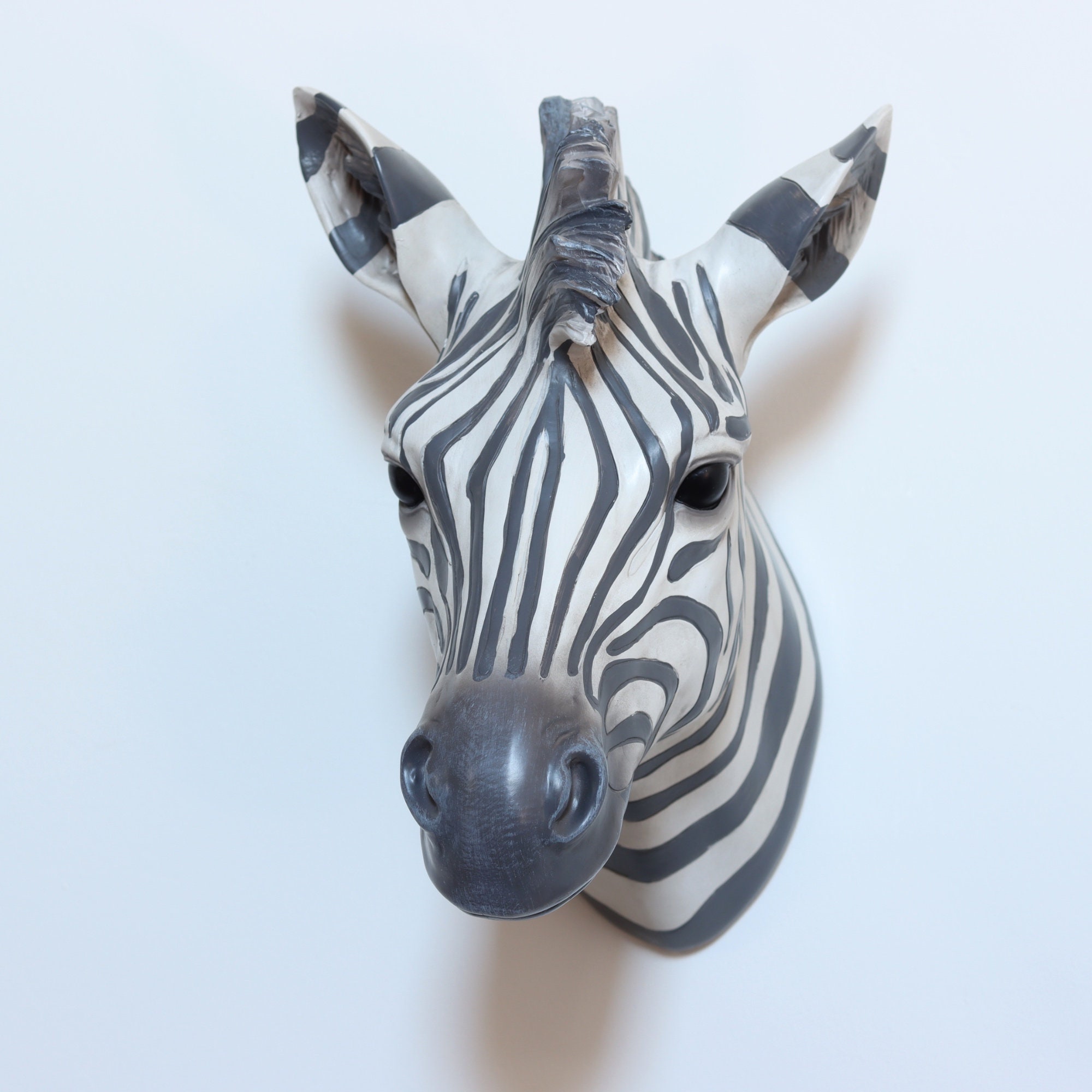 Zebra Head Wall Mount Etsy UK