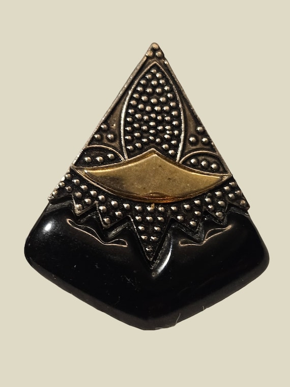 1980 Triangle Cut Post Earrings - image 2