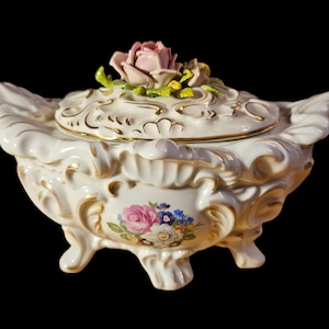 Gorgeous Vintage Dresden Soup Tureen