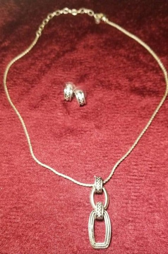 Sterling Silver and Black South Western Set