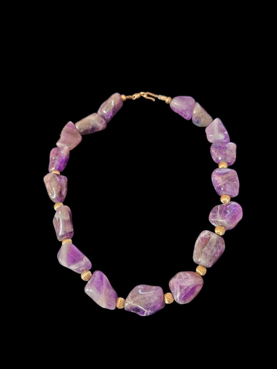 Chunky Amethyst Choker