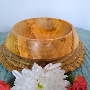 Handmade Wooden Bowl Home Décor Art Living Room Dining Room - spalted cherry wood