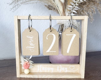 Wooden calendar