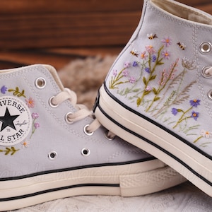 Converse Embroidery/Impressive Converse/Gifts For Husband/Gifts For Him/Embroidery Designs/Converse Design/Gifts For Her/Converse High Top
