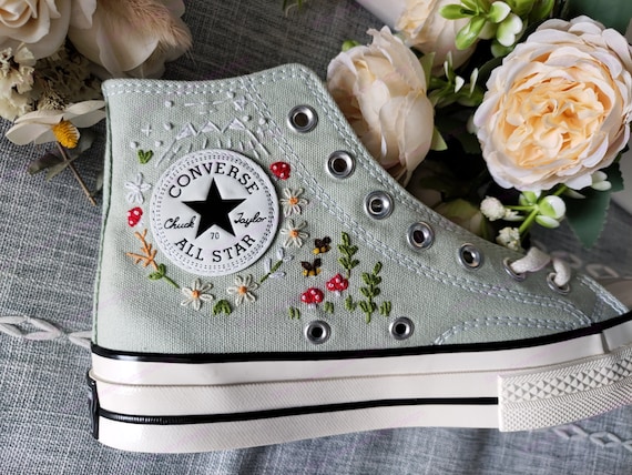 Converse embroidered shoes outlet