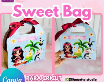 Sweet Bag, SVG cutting template, Silhouette Studio, for Cricut and Cameo available