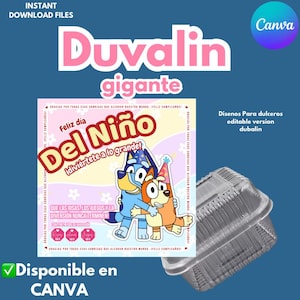 Modello per creare la tua scatola di caramelle, bomboniere, scatola di caramelle per eventi, 100% modificabile nel nome, colori, disegni pronti per la stampa, Duvalin