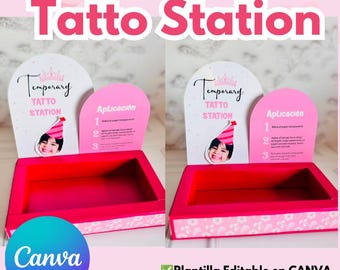 Tattoo Station, modèle modifiable pour Tattoo Station, personnalisable pour Canva