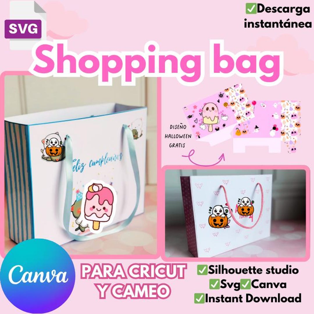 Bag Template, Editable for Canva, Cricut and Cameo Programs ...