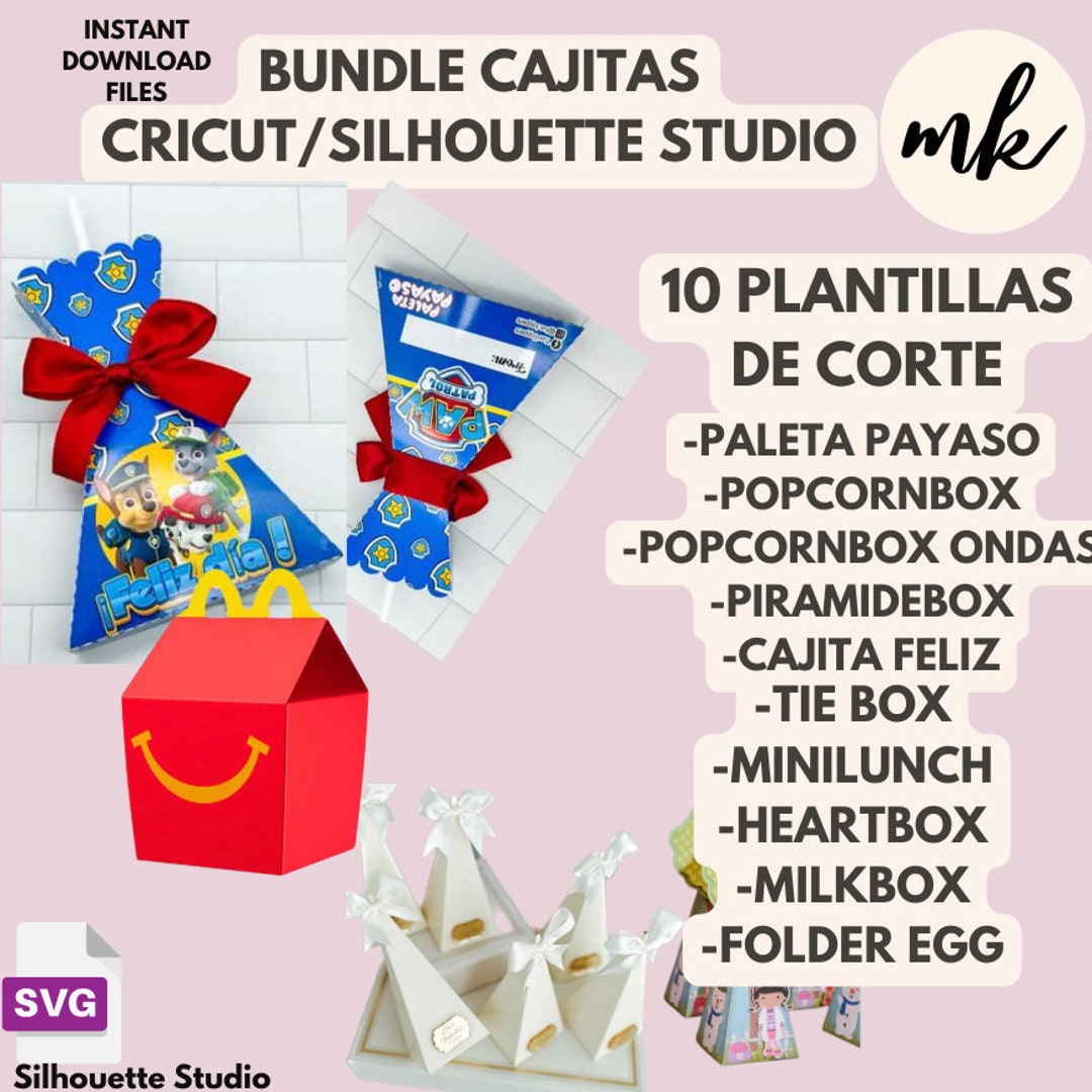 Bundle Boxes 10 Boxes SVG, AI, Silhouette Studio and Png Format - Etsy