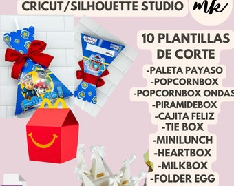 Bundle Boxes 10 boxes SVG, AI, Silhouette studio and png format